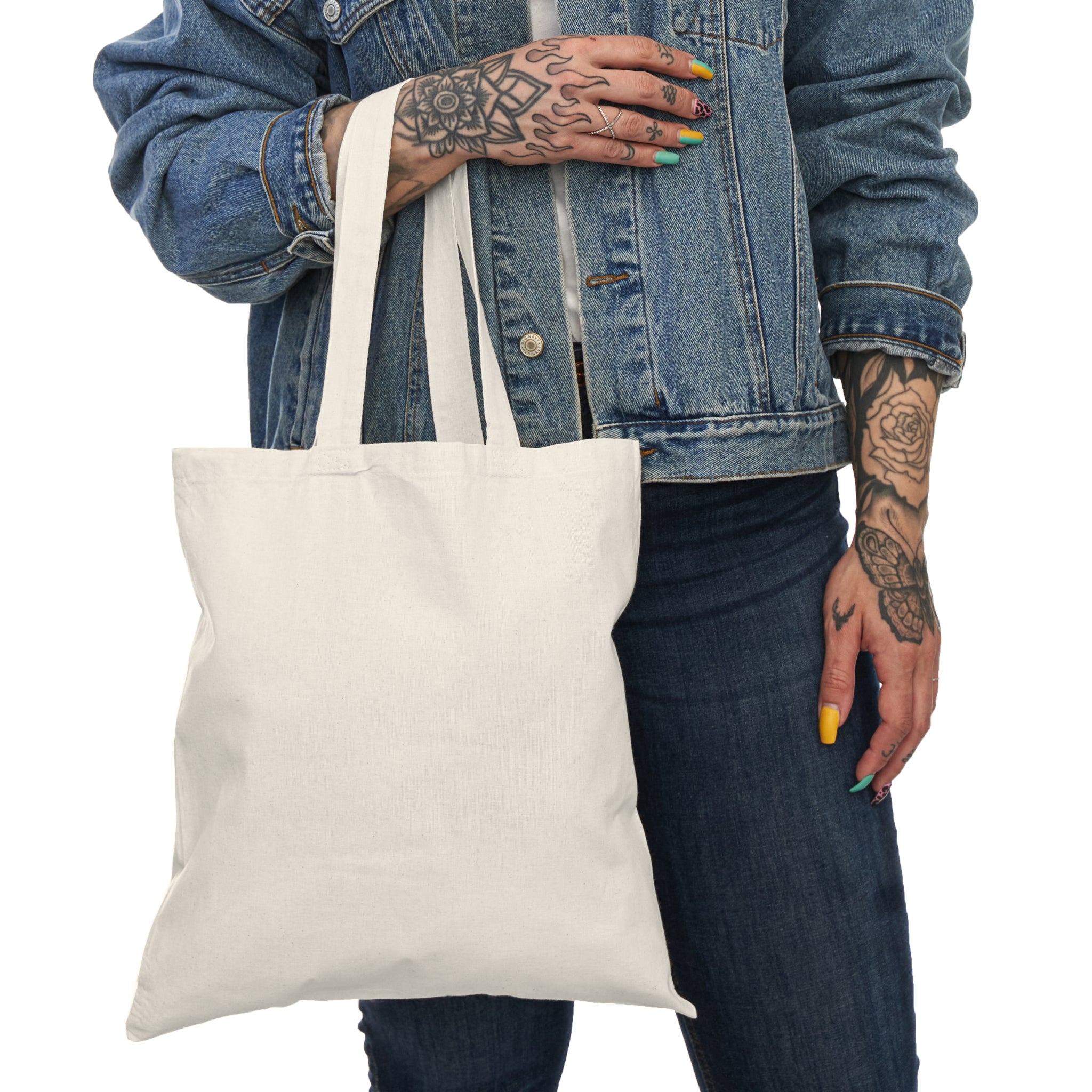 Natural Tote Bag — "The Manic Depressos" Retro Band Tour Graphic Tote