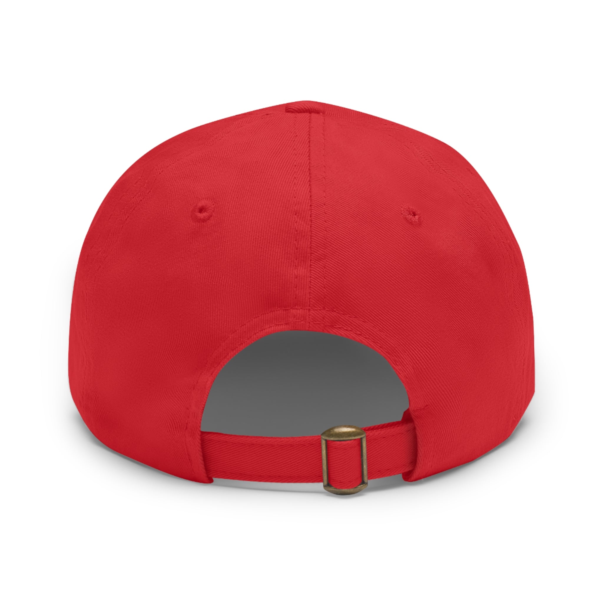 Red G Skate Crew — Red Round Leather Patch Cap