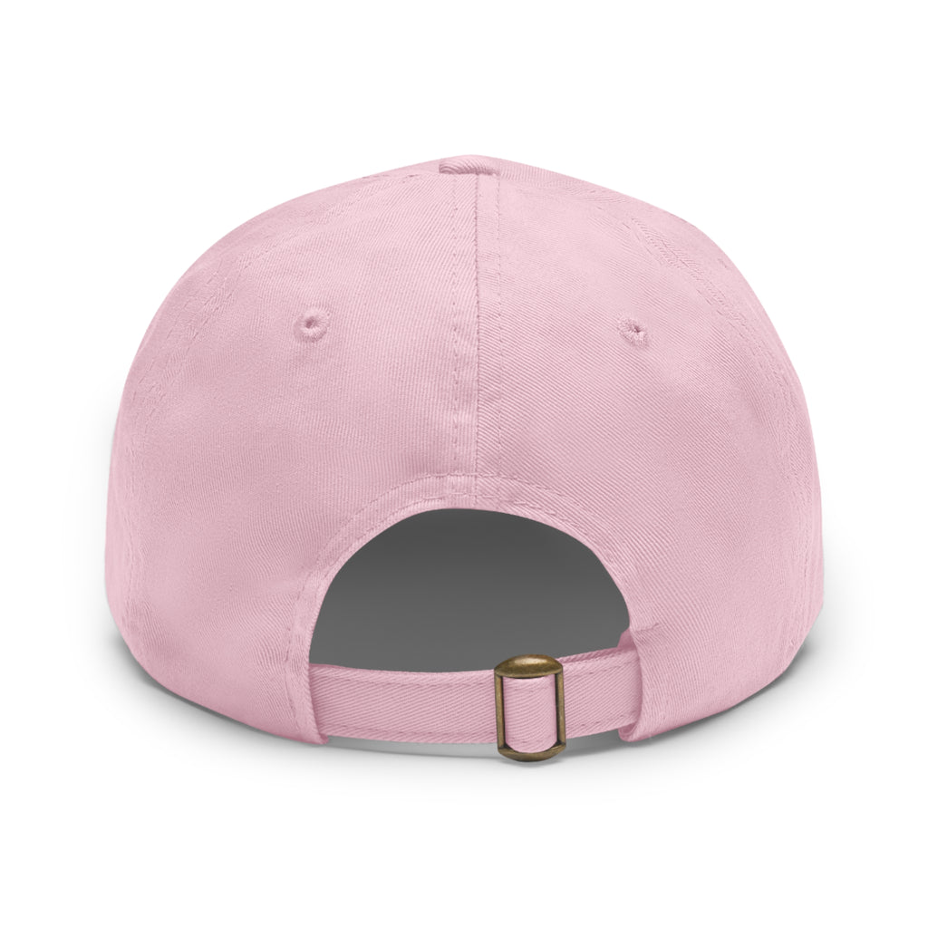 Red G Skate Crew — Pink Round Leather Patch Cap