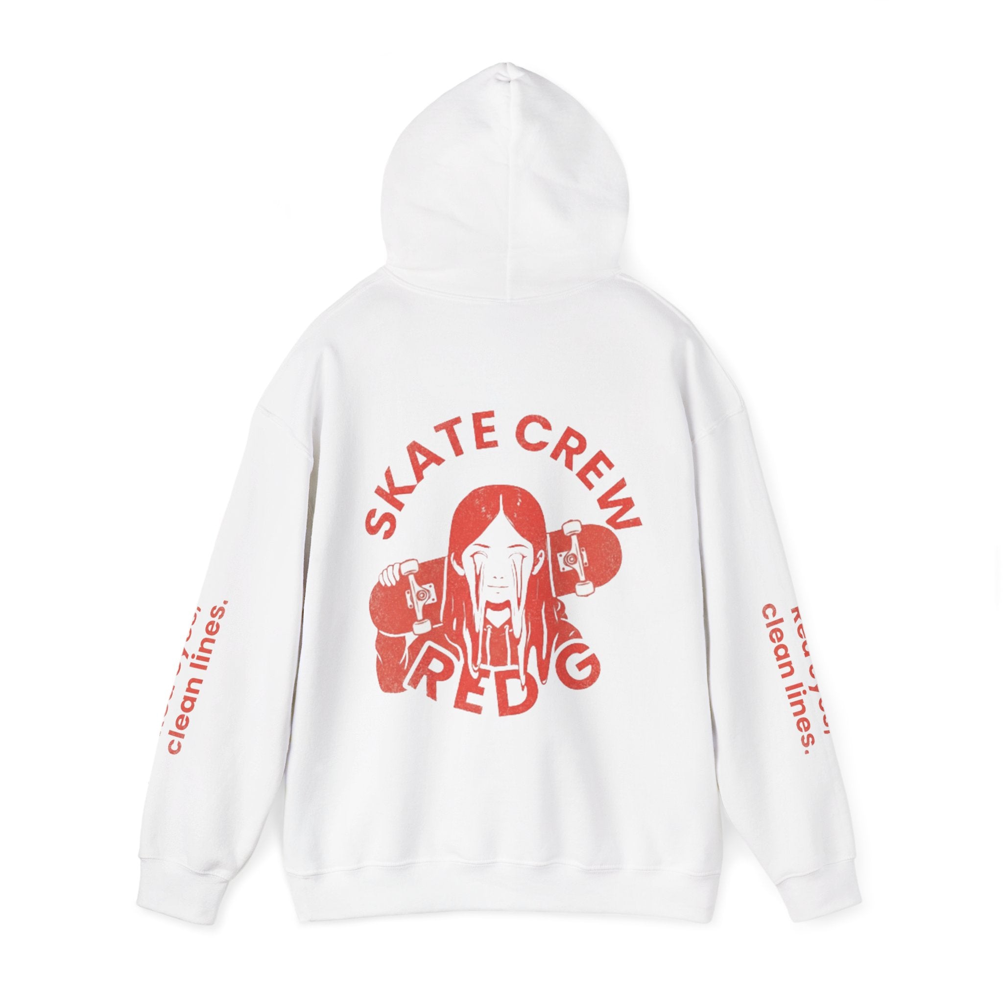 Red G Skate Crew Hoodie — "Red G" Skateboard Graphic Pullover