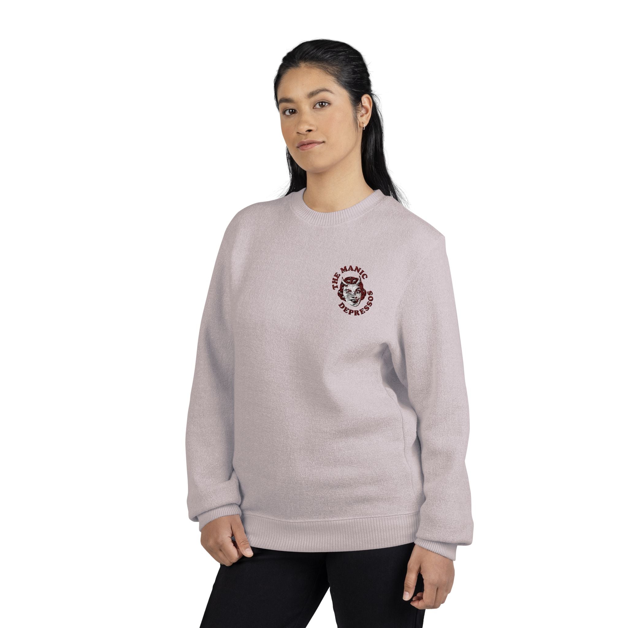 Nantucket Embroidered Crewneck Sweatshirt "The Manic Depressos"