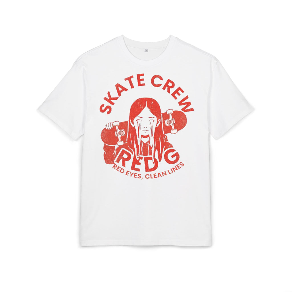 Red G Skate Crew  — "Red Eyes, Clean Lines" Graphic Skate Shirt