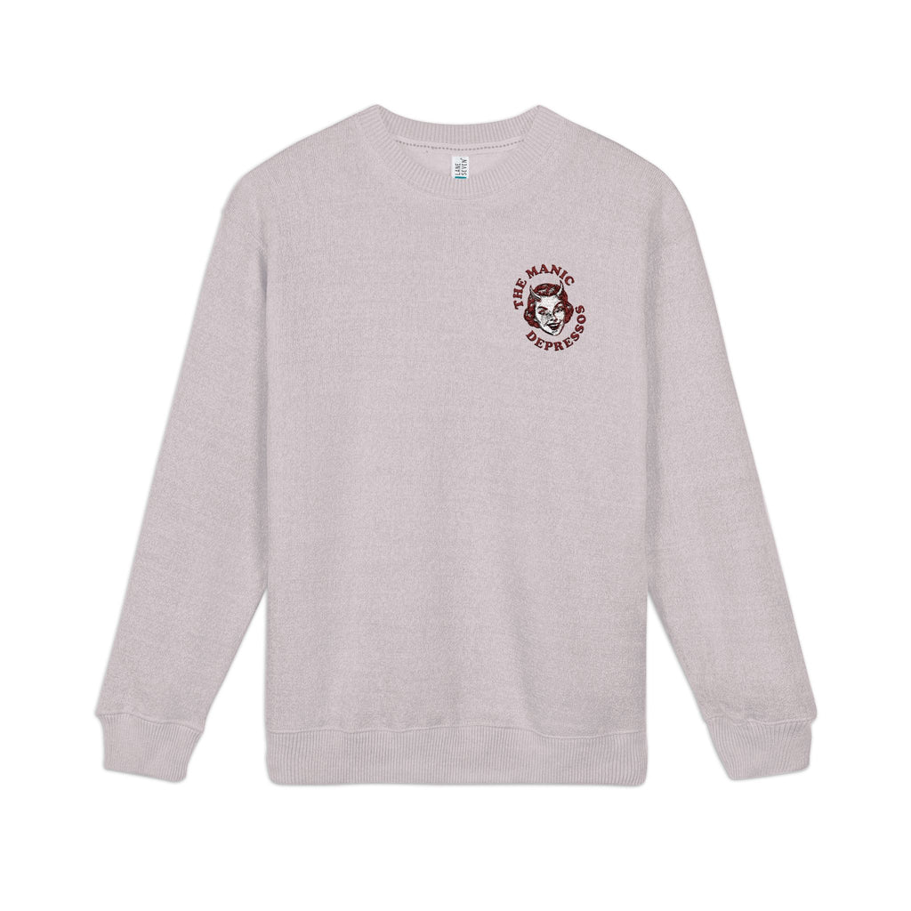 Nantucket Embroidered Crewneck Sweatshirt "The Manic Depressos"