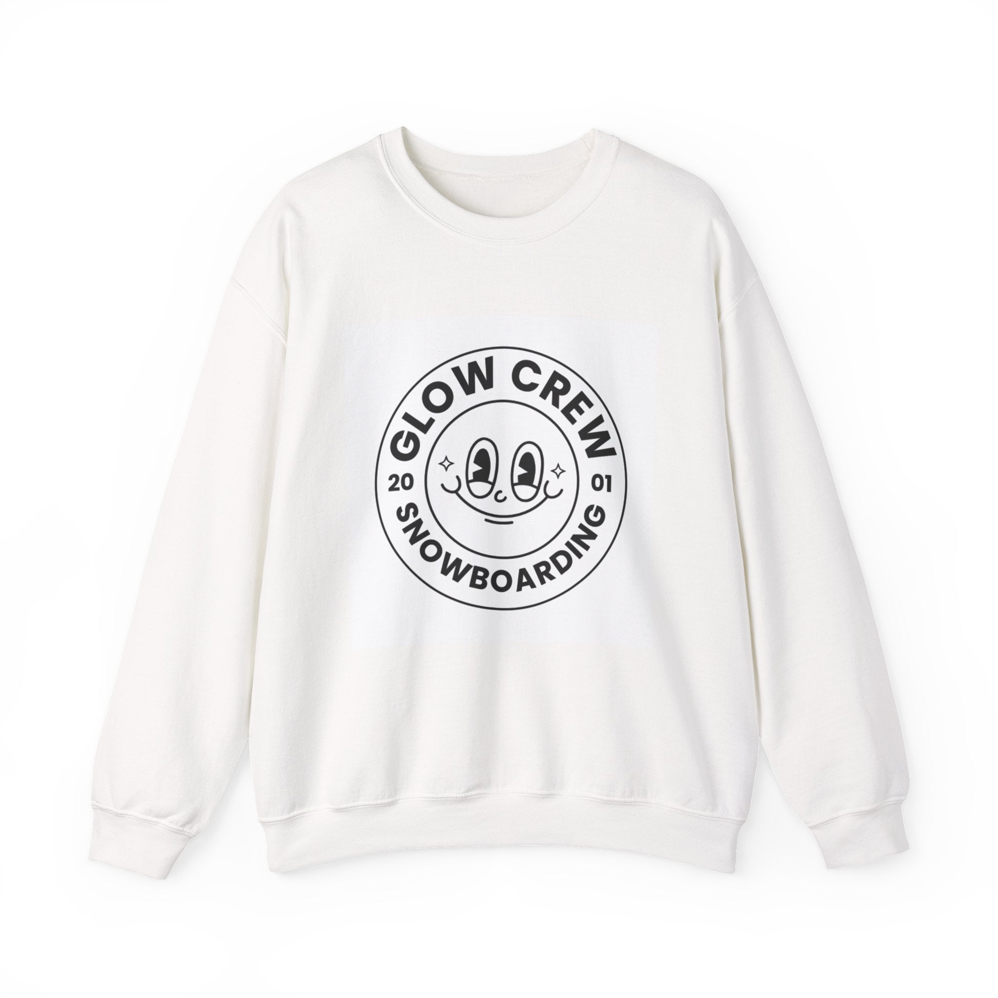 Glow Crew Snowboarding - Unisex Oversized White Sweatshirt