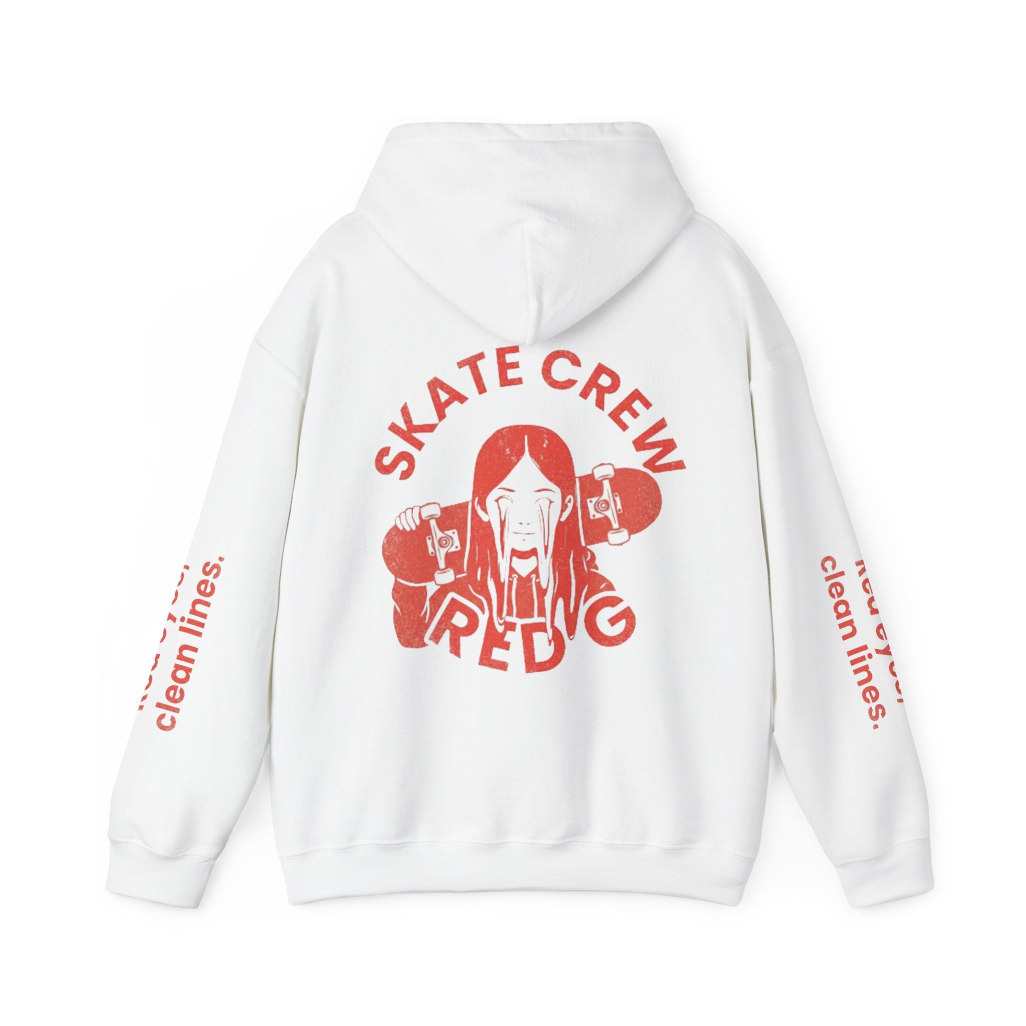 Red G Skate Crew Hoodie — "Red G" Skateboard Graphic Pullover